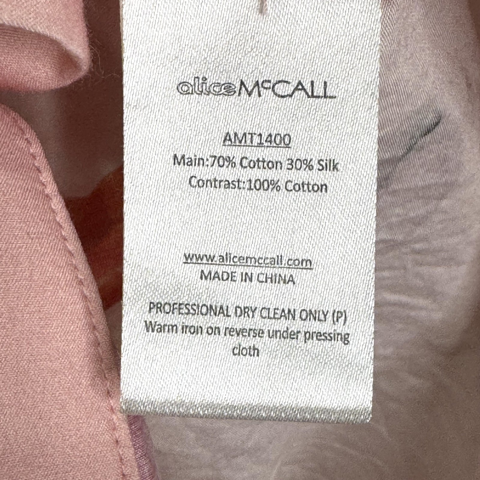 Alice McCall Shirt Womens Small Pink Lips Print White Collar Long Sleeve Button - Flair - Style