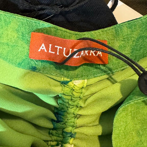 Altuzarra Maxi Skirt 34 US Size 2 NEW $1295 Thalissa Green Print Vacation Summer - Flair - Style