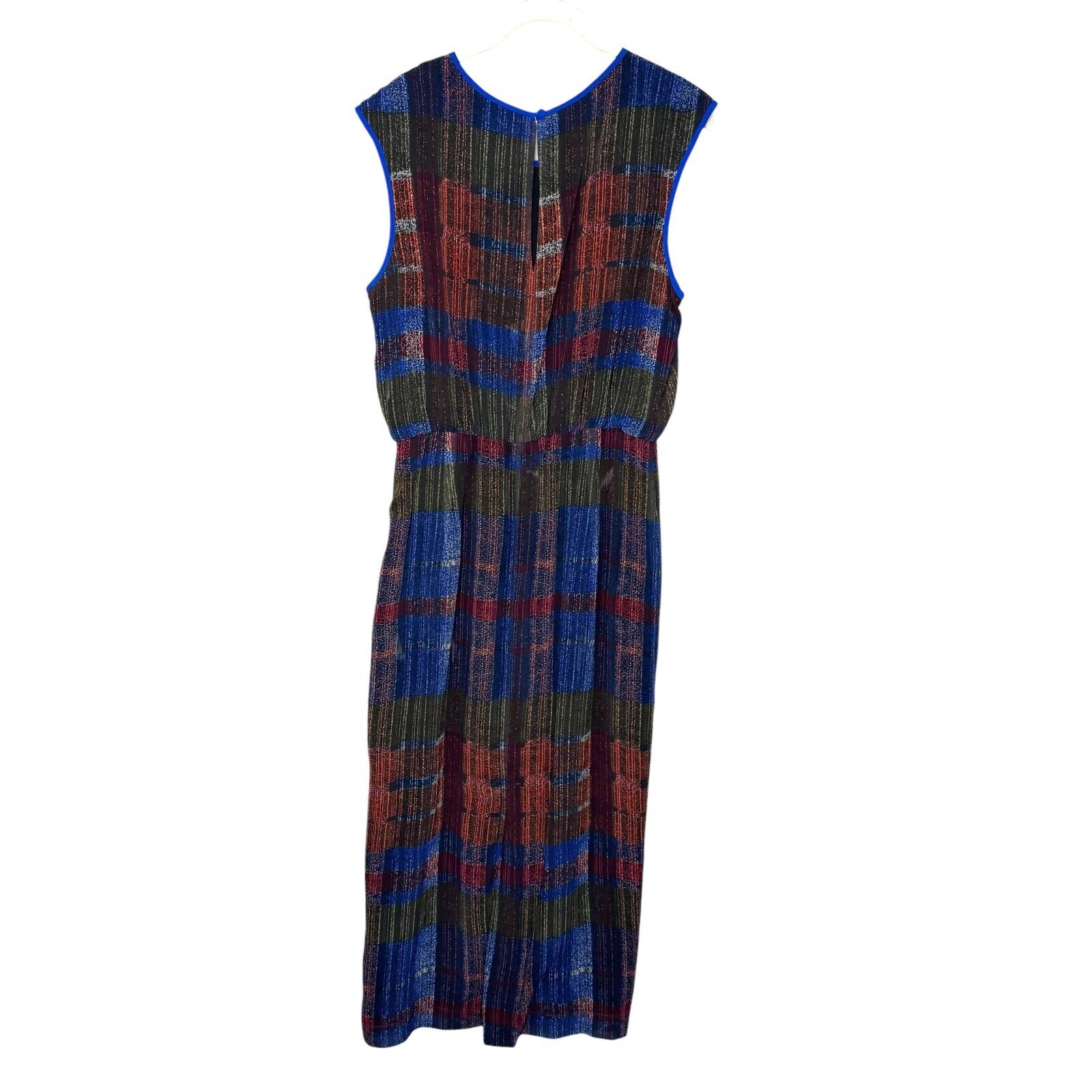 Anthropologie HD in Paris Andaz Maxi Dress Size 6 Cross Hatch Pattern - Flair - Style