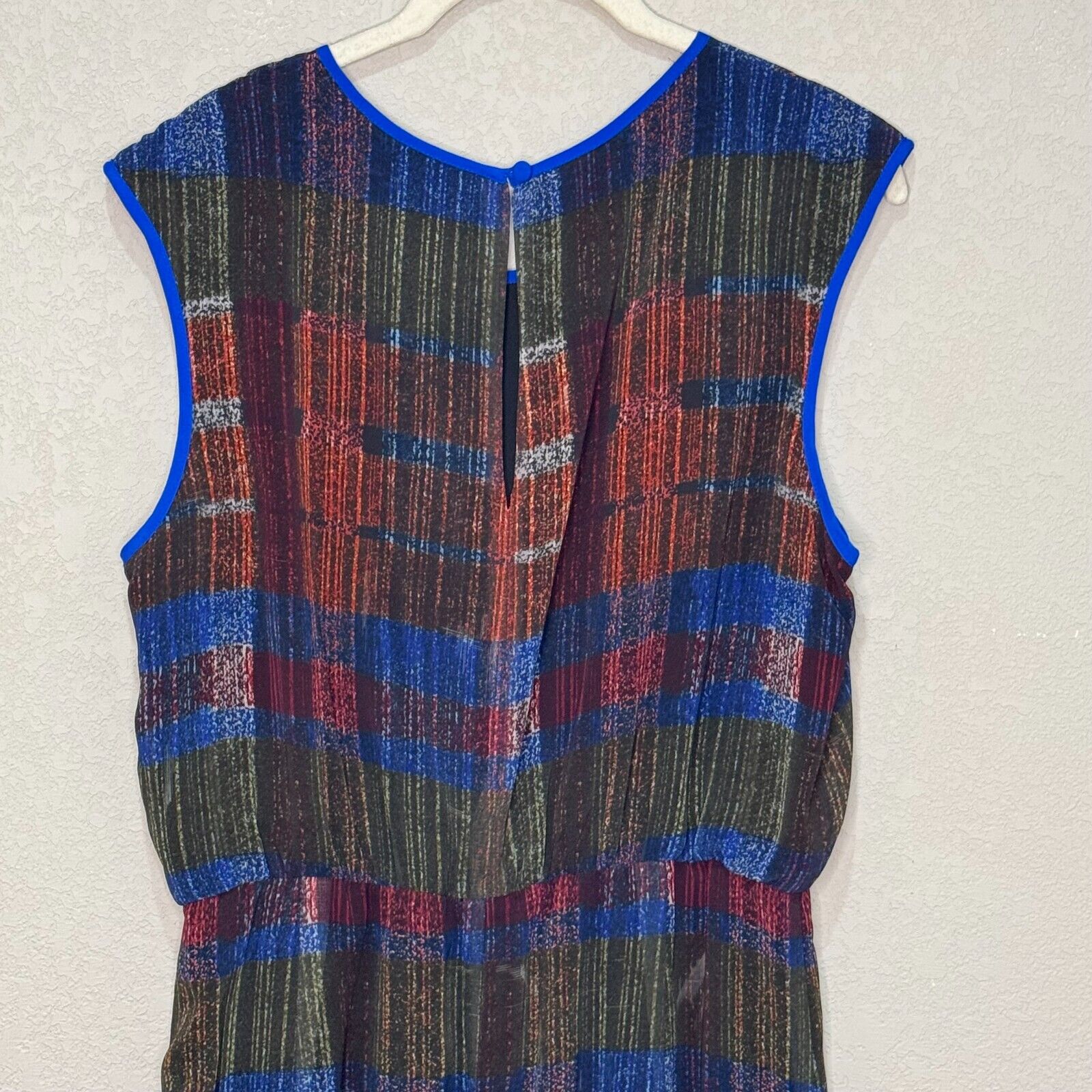 Anthropologie HD in Paris Andaz Maxi Dress Size 6 Cross Hatch Pattern - Flair - Style