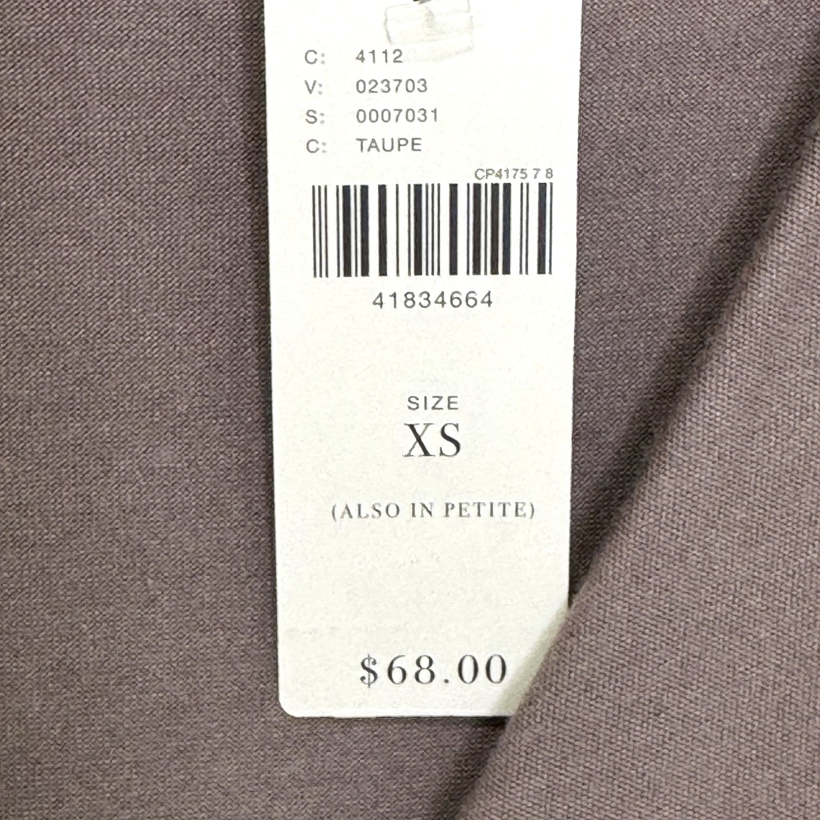 Anthropologie On the Road Top XS Taupe Draped Long Sleeve Surplice Blouse USA - Flair - Style
