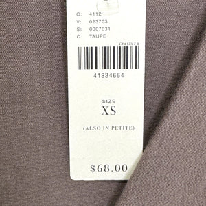Anthropologie On the Road Top XS Taupe Draped Long Sleeve Surplice Blouse USA - Flair - Style