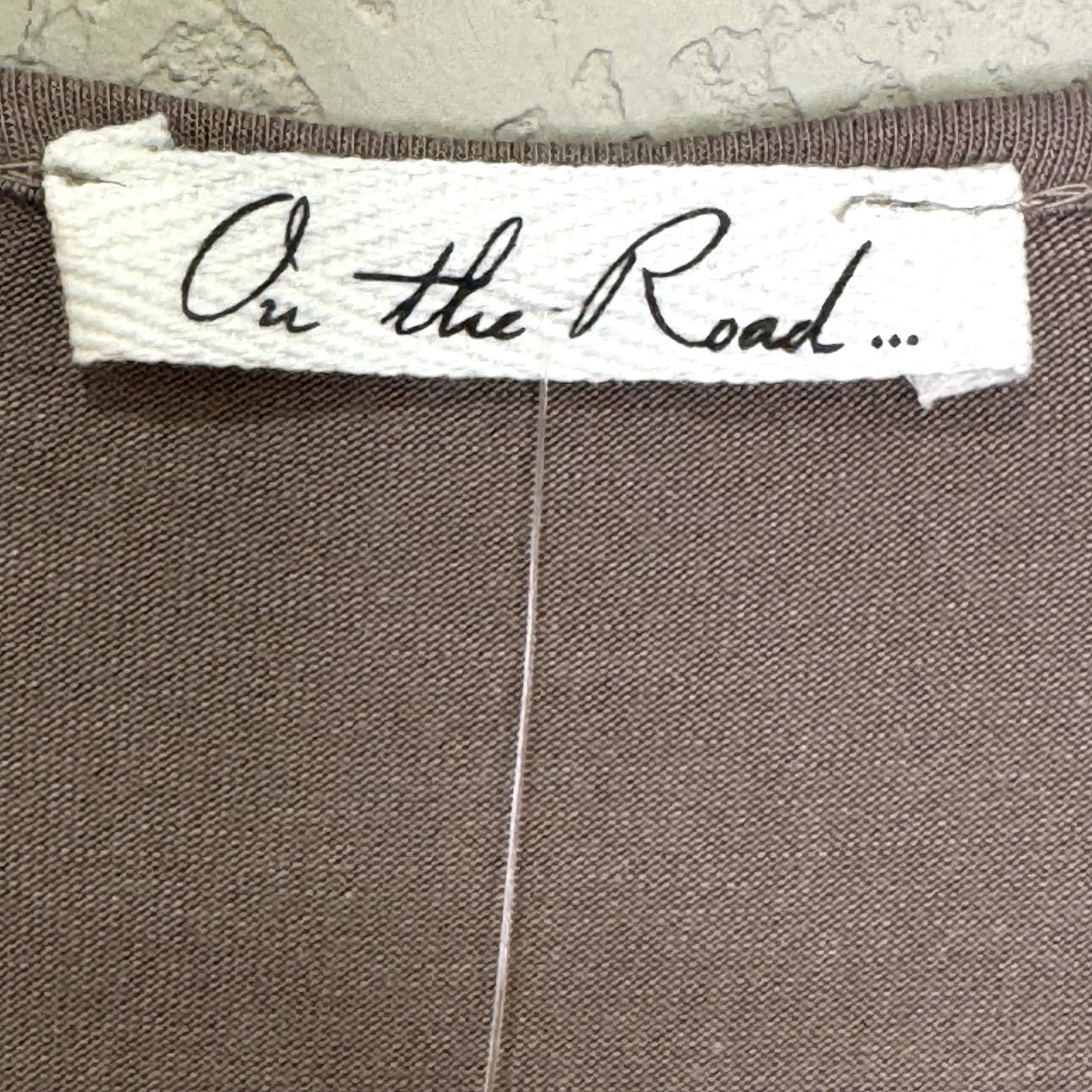 Anthropologie On the Road Top XS Taupe Draped Long Sleeve Surplice Blouse USA - Flair - Style
