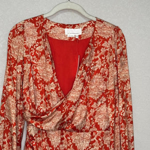Anthropologie Skylar Surplice Silk Blend Mini Dress Size 4 NEW $258 - Flair - Style