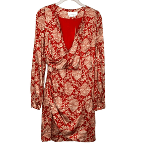 Anthropologie Skylar Surplice Silk Blend Mini Dress Size 4 NEW $258 - Flair - Style