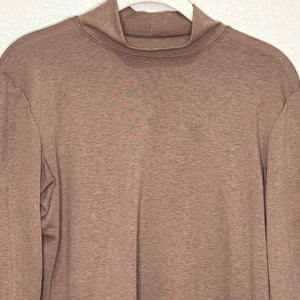 Arc'teryx Tan Mock Neck Turtleneck Top Womens Size Small Lumin Jute Heather - Flair - Style