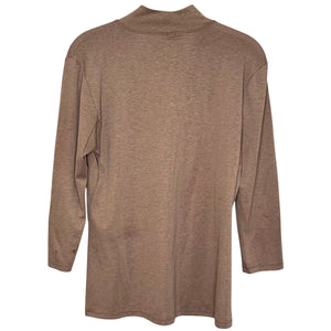Arc'teryx Tan Mock Neck Turtleneck Top Womens Size Small Lumin Jute Heather - Flair - Style
