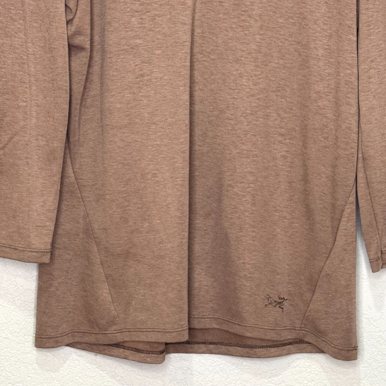 Arc'teryx Tan Mock Neck Turtleneck Top Womens Size Small Lumin Jute Heather - Flair - Style