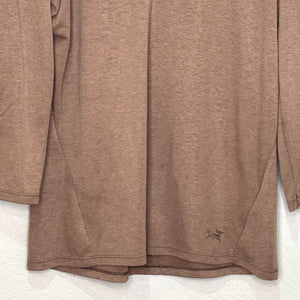 Arc'teryx Tan Mock Neck Turtleneck Top Womens Size Small Lumin Jute Heather - Flair - Style