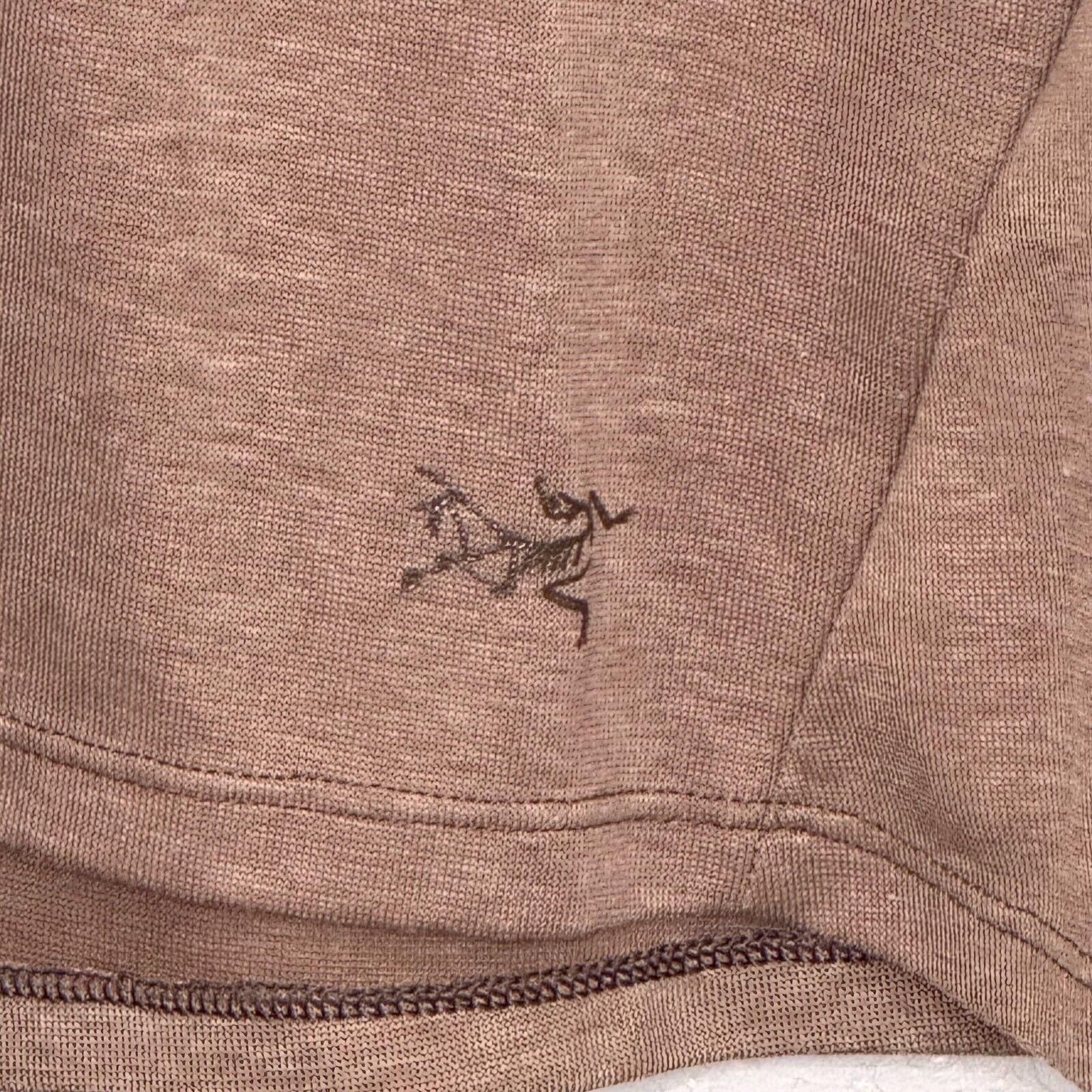 Arc'teryx Tan Mock Neck Turtleneck Top Womens Size Small Lumin Jute Heather - Flair - Style