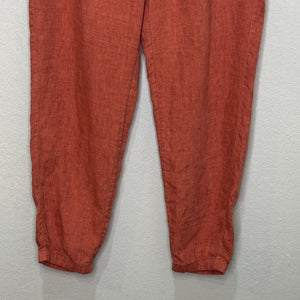Athleta Retreat Jogger Linen Pants | Size 6 | Rust - Flair - Style