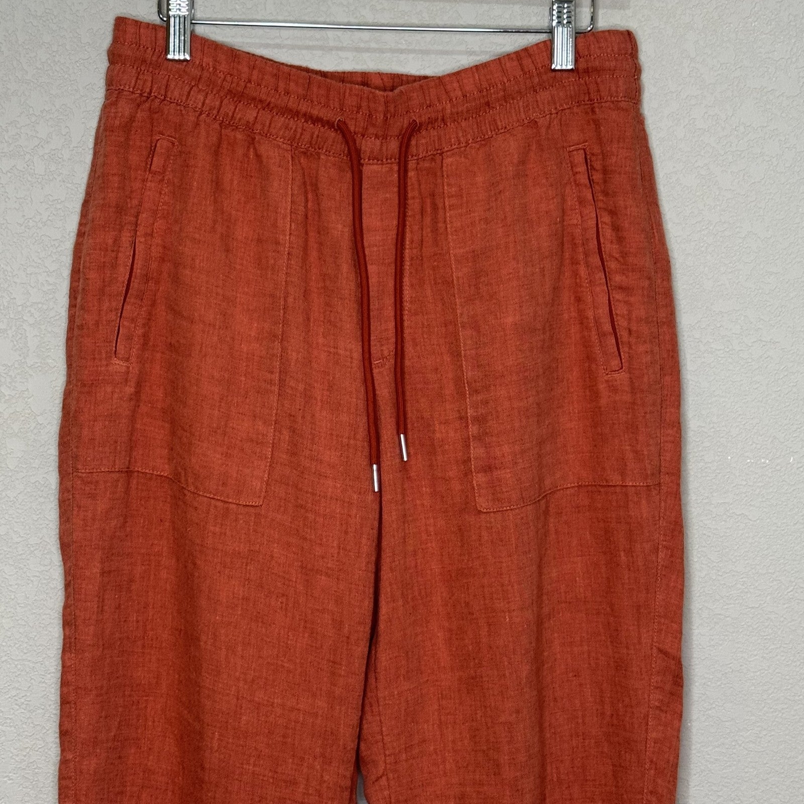 Athleta Retreat Jogger Linen Pants | Size 6 | Rust - Flair - Style