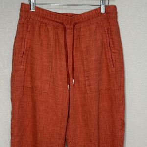 Athleta Retreat Jogger Linen Pants | Size 6 | Rust - Flair - Style