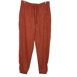 Athleta Retreat Jogger Linen Pants | Size 6 | Rust - Flair - Style