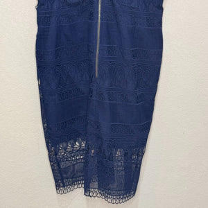 BARDOT NEW Mariana Lace Bodycon Dress Size 8 navy Blue NEW $149 - Flair - Style