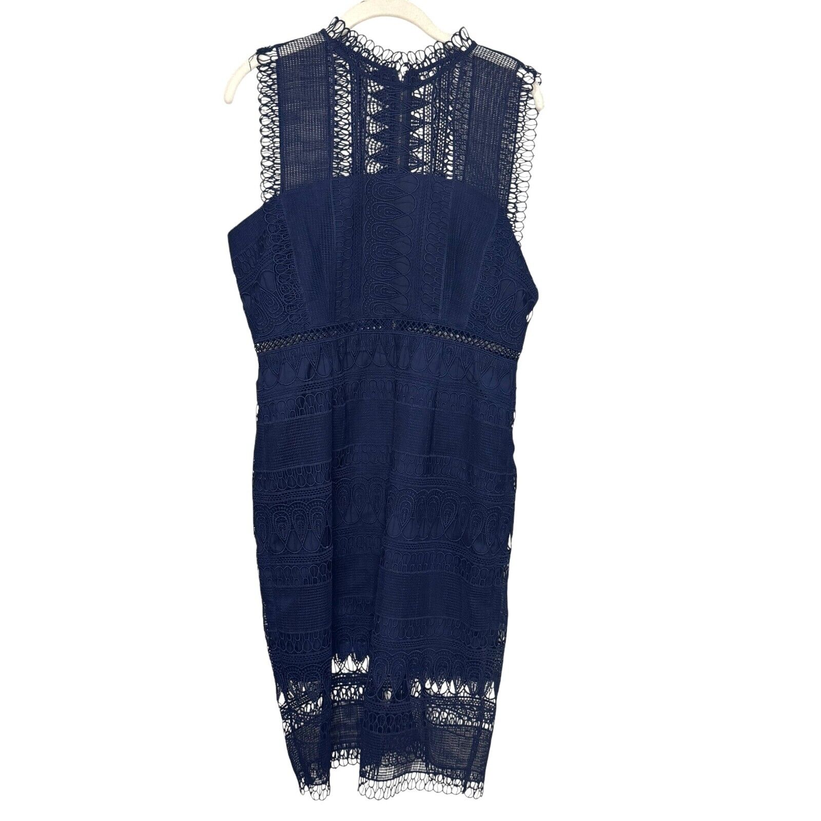 BARDOT NEW Mariana Lace Bodycon Dress Size 8 navy Blue NEW $149 - Flair - Style