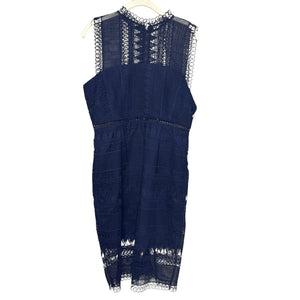 BARDOT NEW Mariana Lace Bodycon Dress Size 8 navy Blue NEW $149 - Flair - Style