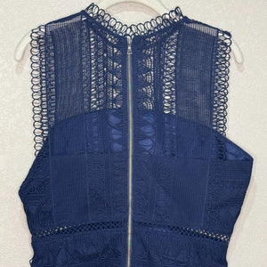 BARDOT NEW Mariana Lace Bodycon Dress Size 8 navy Blue NEW $149 - Flair - Style
