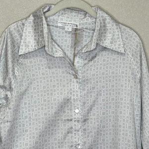 Barefoot Dreams Nightshirt Size XL Covered In Prayer Geometric Print Cotton - Flair - Style