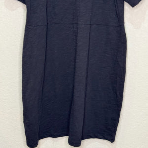 Boden Black V - Neck Jersey Mini Dress Size 12 NEW Pleat Detail Cotton - Flair - Style