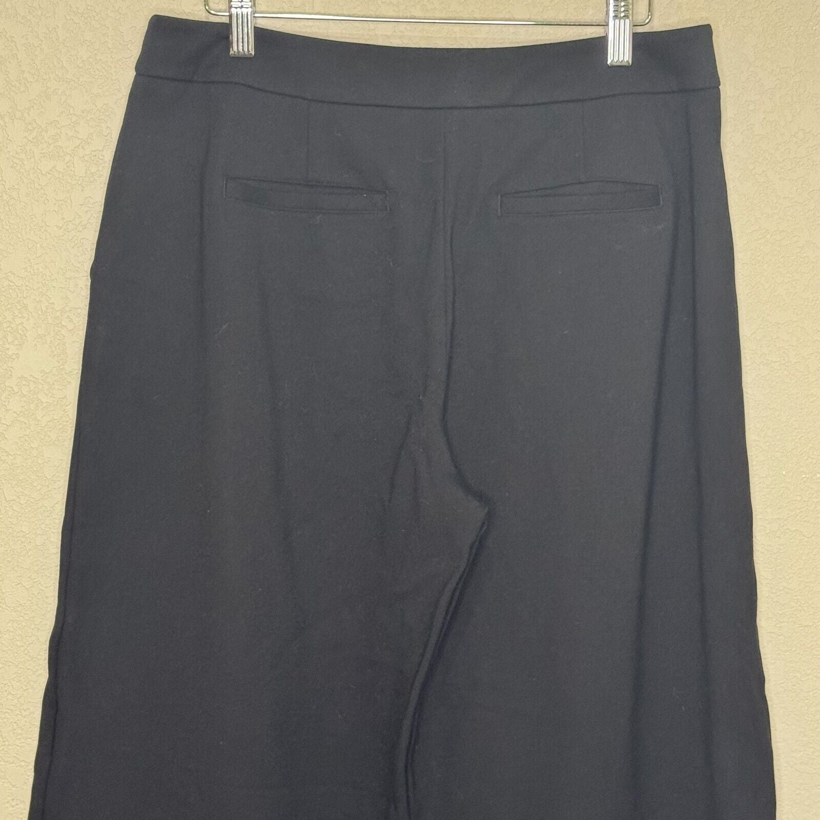 Boden Hampshire Ponte Culottes Pants Size 10L Black Wide Leg - Flair - Style