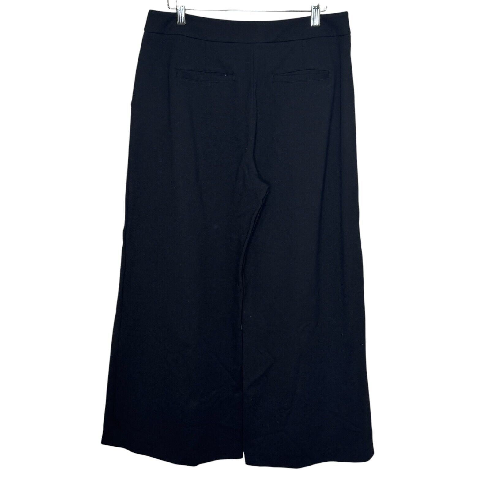 Boden Hampshire Ponte Culottes Pants Size 10L Black Wide Leg - Flair - Style