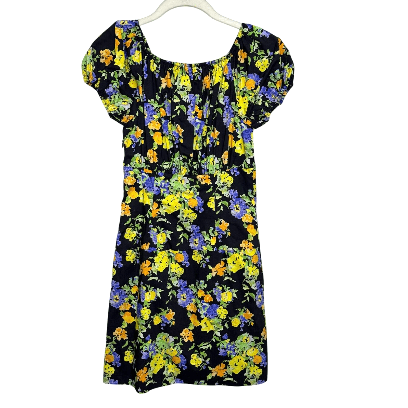 Caroline Constas Calla Mini Dress Size Small NEW Purple Yellow Noir Pryel Floral - Flair - Style