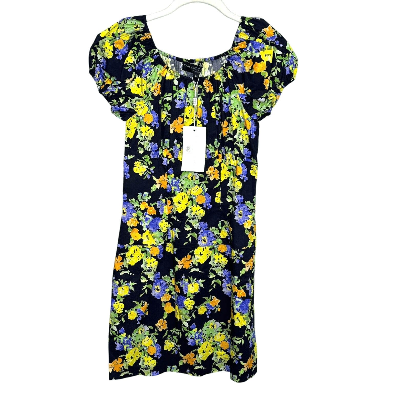 Caroline Constas Calla Mini Dress Size Small NEW Purple Yellow Noir Pryel Floral - Flair - Style