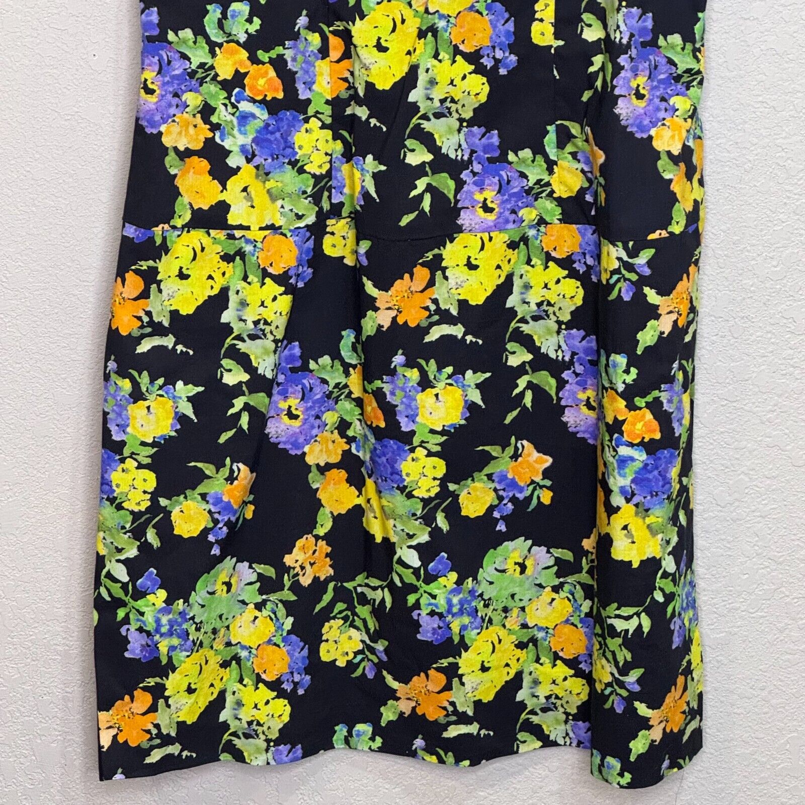 Caroline Constas Calla Mini Dress Size Small NEW Purple Yellow Noir Pryel Floral - Flair - Style