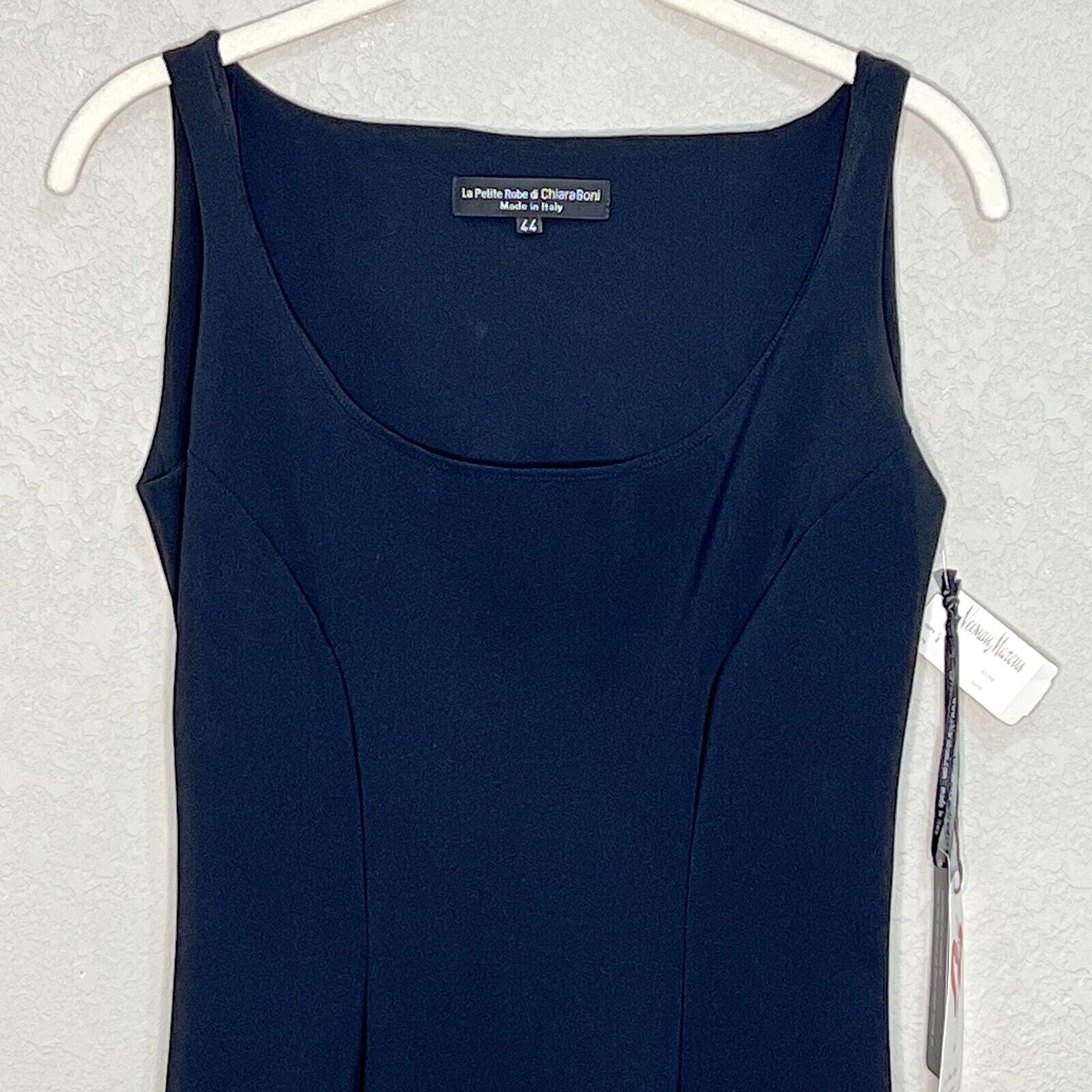 Chiara Boni Dress Size 44 Approx US Size 6 NEW Black LBD Bodycon $515 - Flair - Style
