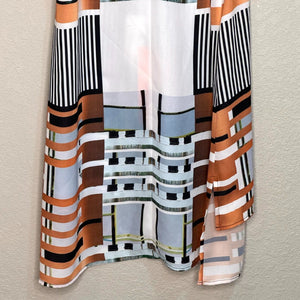 CLOVER CANYON Multicolor Sleeveless Hi - Low Tunic Tank Top Size Small NEW $198 - Flair - Style