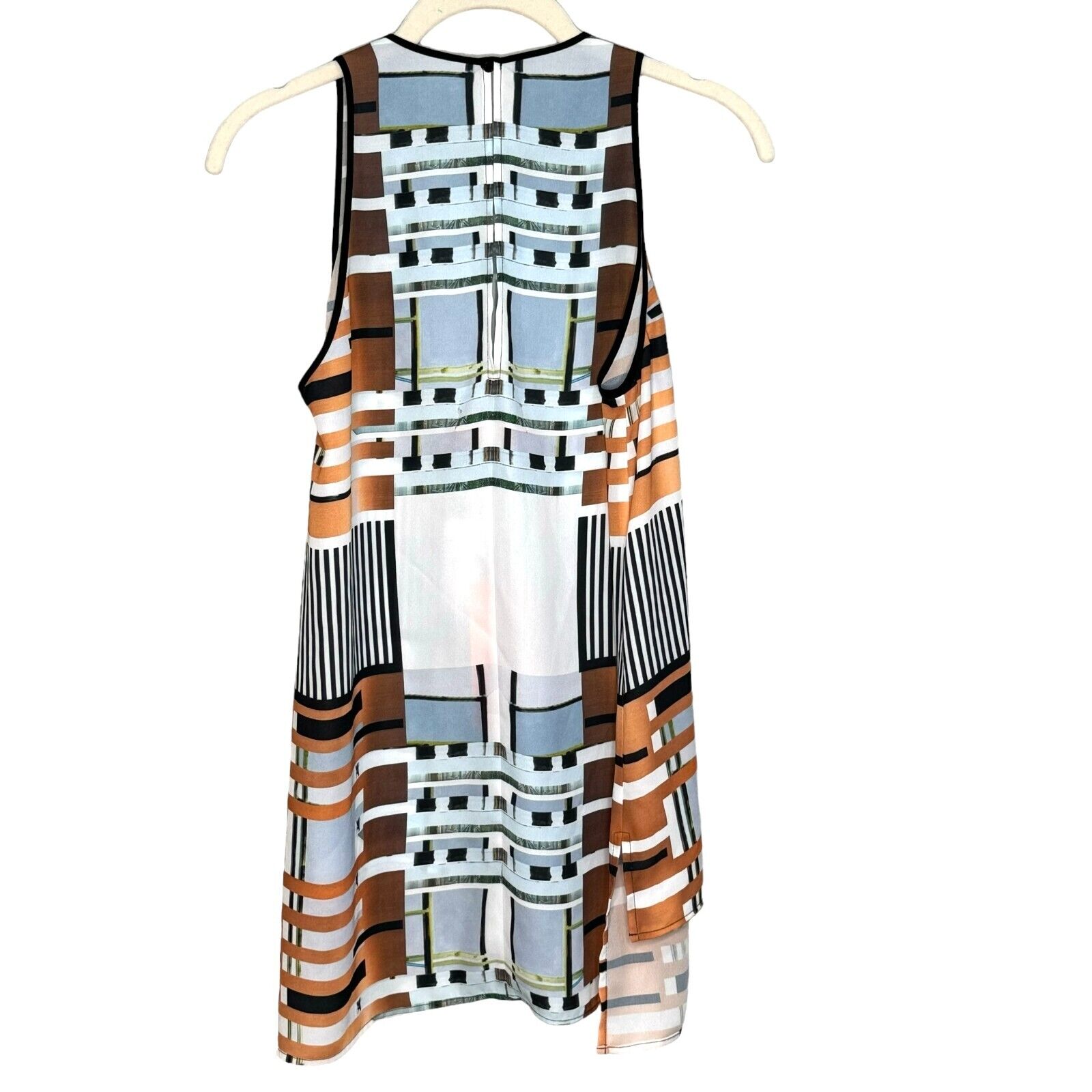 CLOVER CANYON Multicolor Sleeveless Hi - Low Tunic Tank Top Size Small NEW $198 - Flair - Style