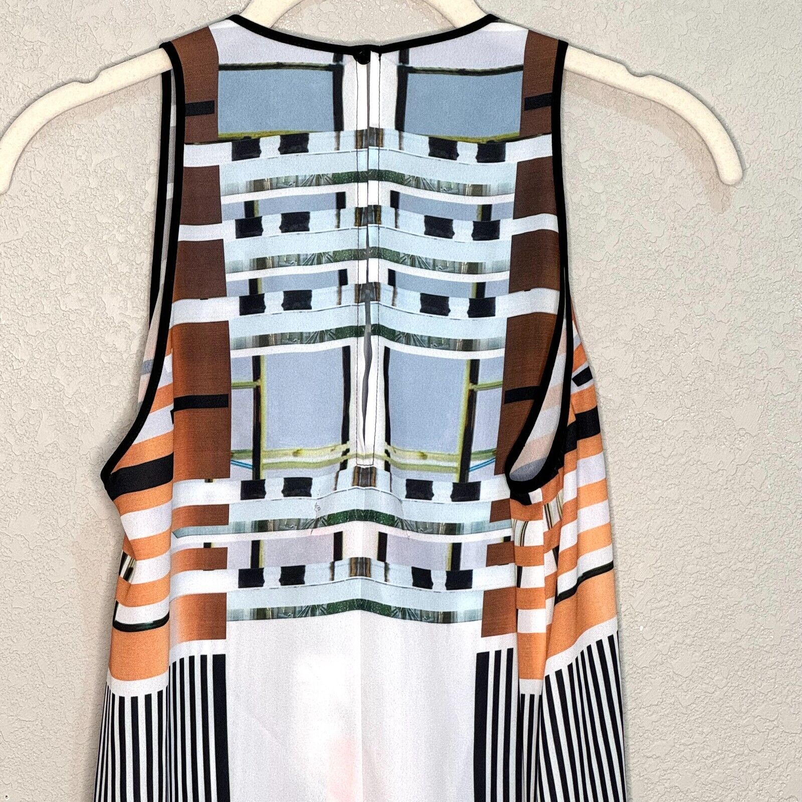 CLOVER CANYON Multicolor Sleeveless Hi - Low Tunic Tank Top Size Small NEW $198 - Flair - Style