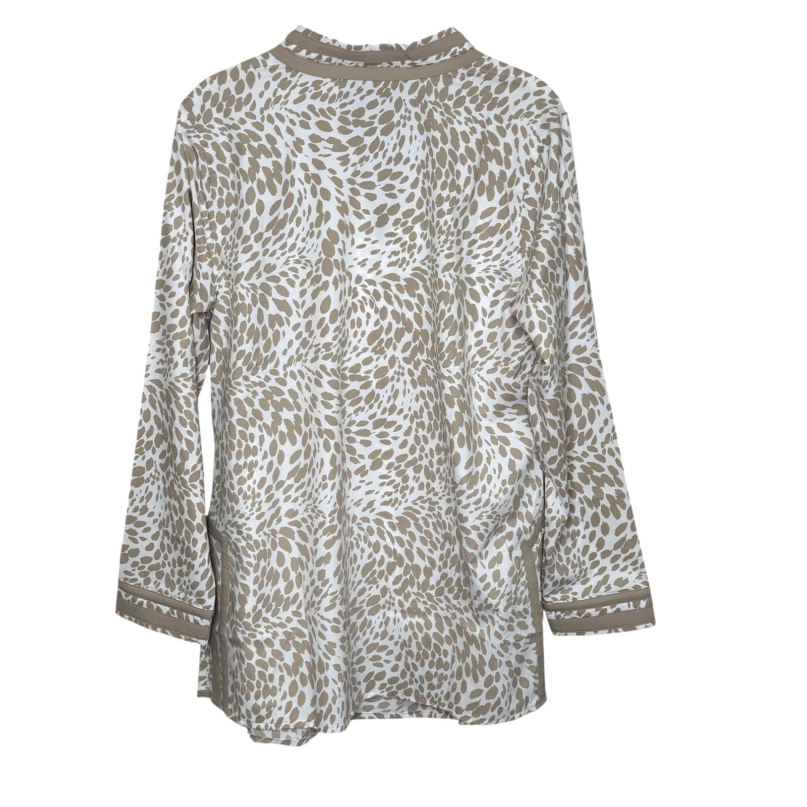 Coolibar Tunic Shirt Size Medium Animal Print UPF 50+ Sun Protection Lightweight - Flair - Style