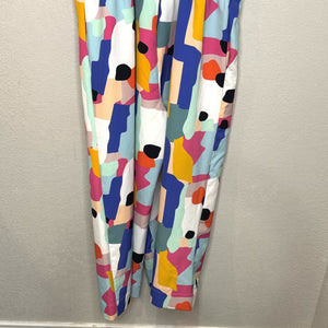 Crosby by Mollie Burch Jumpsuit Womens Small Abstract Wide Leg Pockets Romper - Flair - Style
