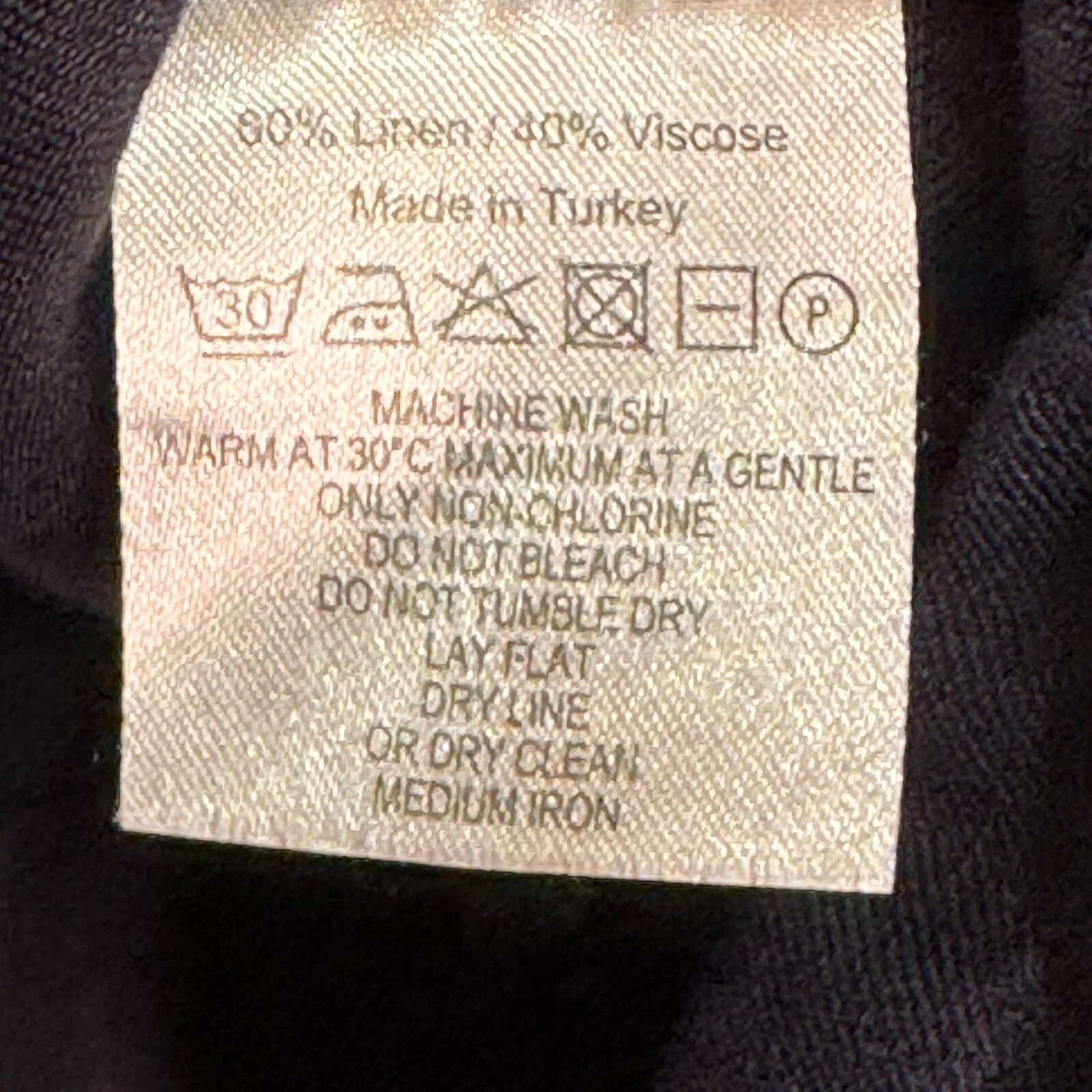Cuyana Wrap Dress Size Small Navy Blue Linen Viscose Sleeveless - Flair - Style