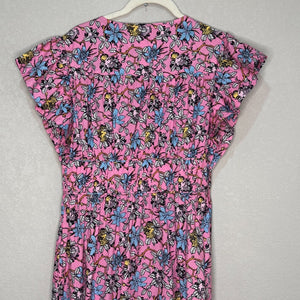 Derek Lam 10 Crosby Dress Size 6 Greta Pink Flutter Sleeve Button Down - Flair - Style