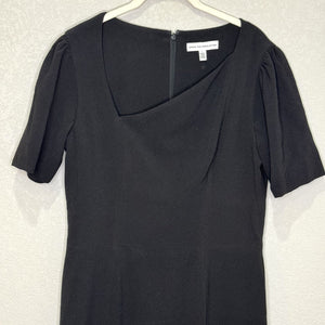 Dress The Population Ruth Dress Size Large Black Ruth Sheath Short Sleeve Lined - Flair - Style