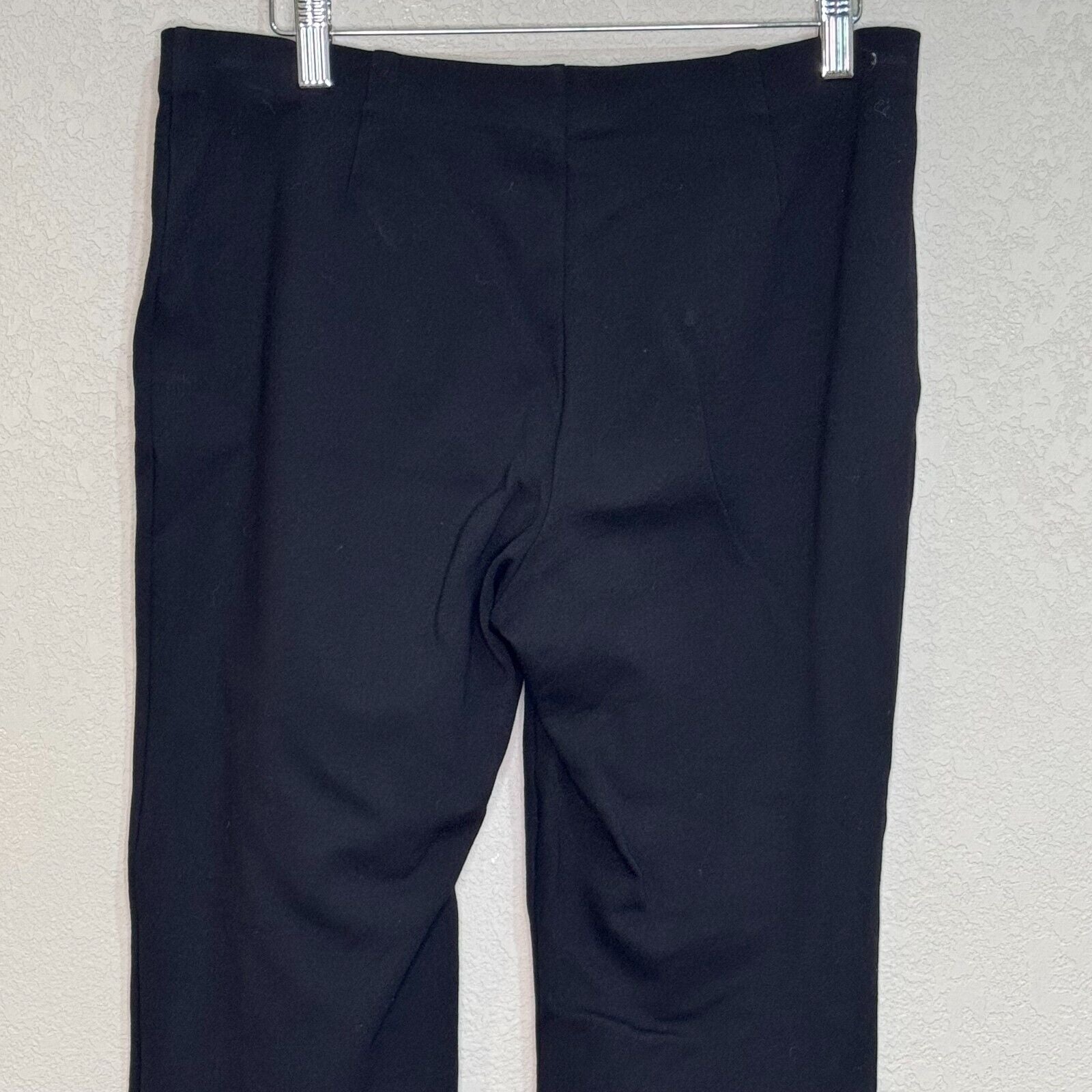 Eileen Fisher Black Pants Size Small System Wide - Leg Knit Ankle - Flair - Style