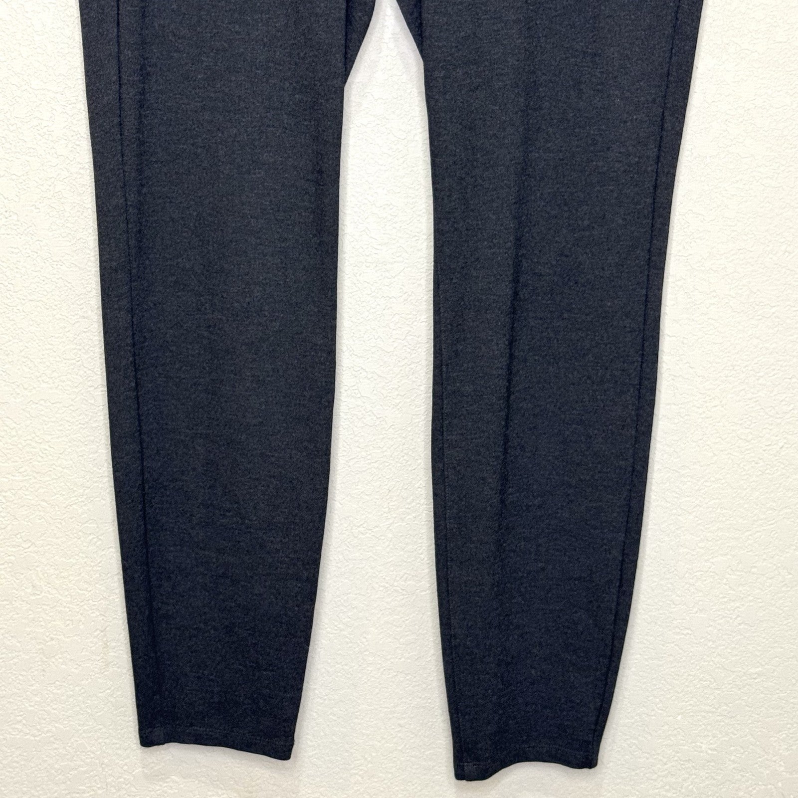 Eileen Fisher Pants Medium Charcoal Slim Pull On Stretch Italian Fabric Comfort - Flair - Style