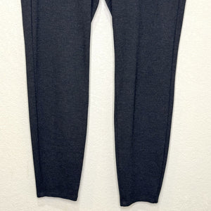 Eileen Fisher Pants Medium Charcoal Slim Pull On Stretch Italian Fabric Comfort - Flair - Style