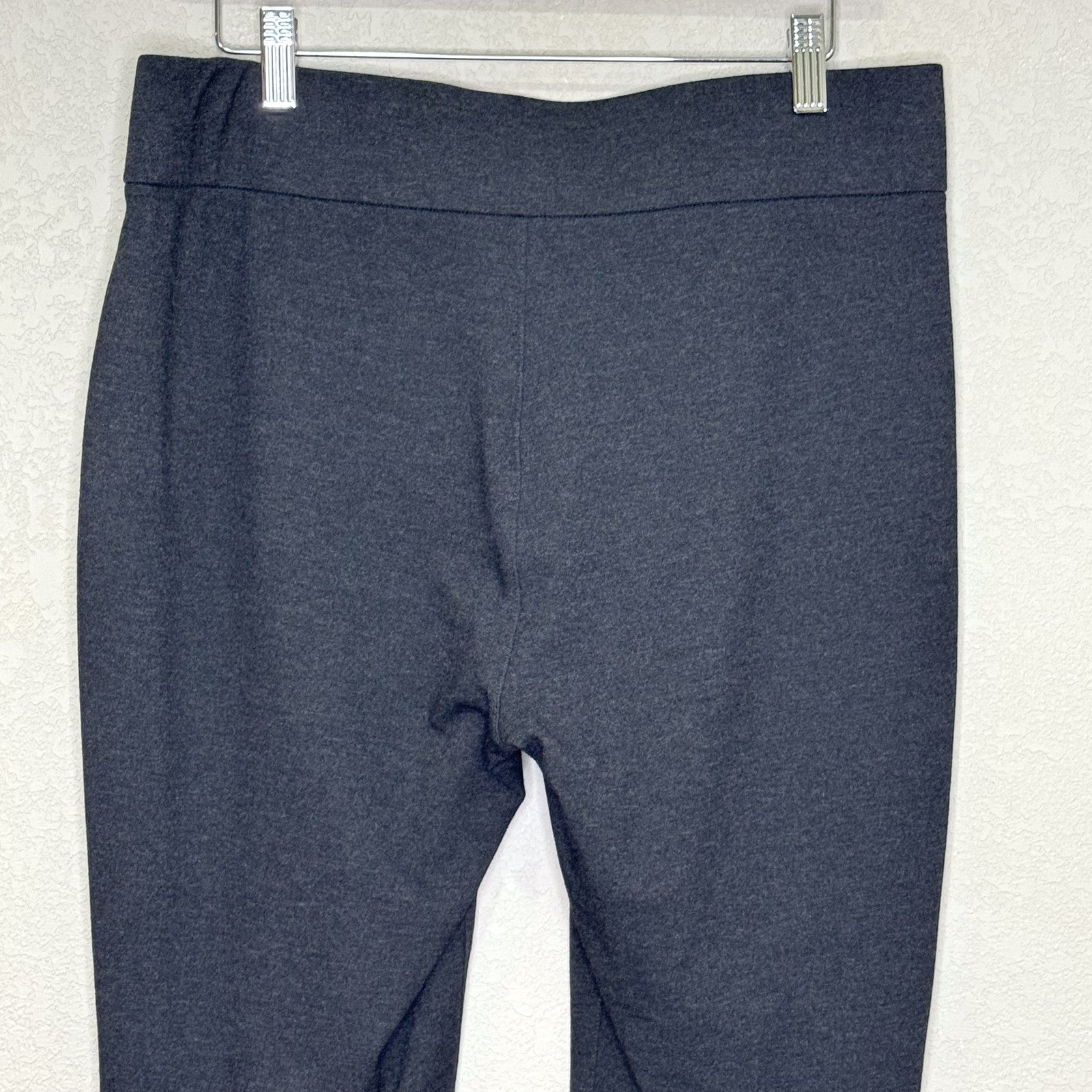 Eileen Fisher Pants Medium Charcoal Slim Pull On Stretch Italian Fabric Comfort - Flair - Style