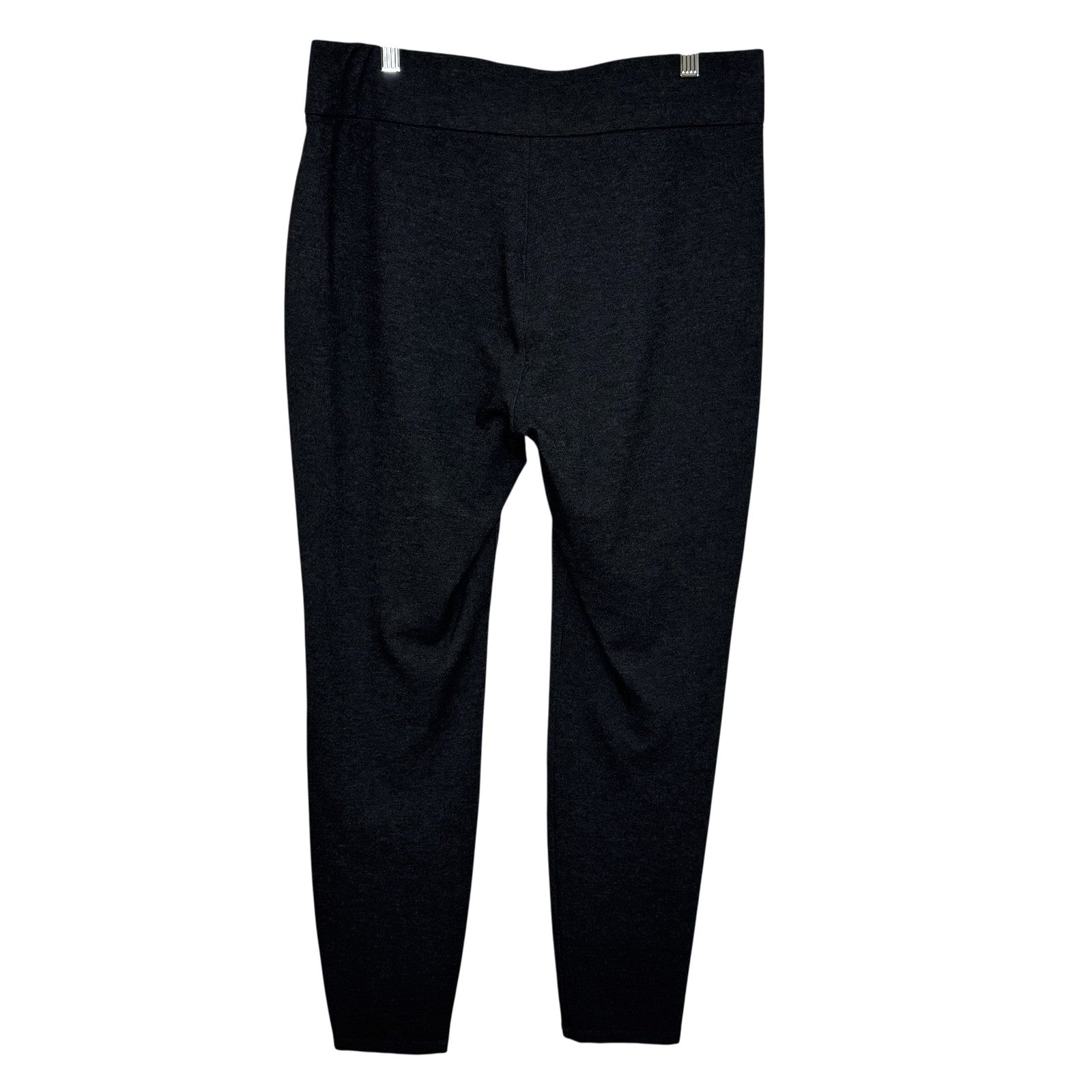 Eileen Fisher Pants Medium Charcoal Slim Pull On Stretch Italian Fabric Comfort - Flair - Style