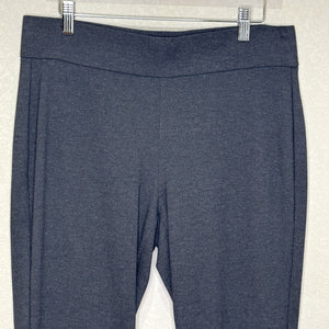 Eileen Fisher Pants Medium Charcoal Slim Pull On Stretch Italian Fabric Comfort - Flair - Style