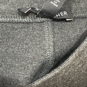 Eileen Fisher Pants Medium Charcoal Slim Pull On Stretch Italian Fabric Comfort - Flair - Style