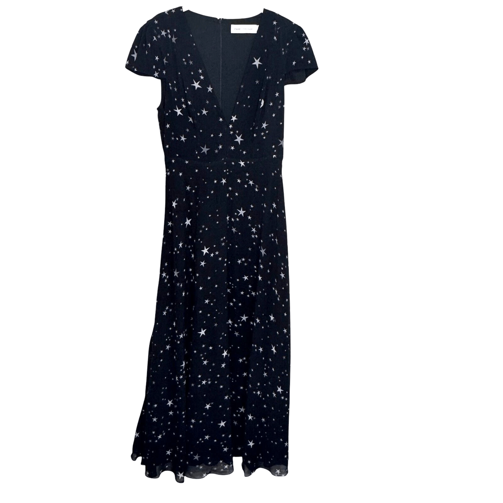 Fame and Partners Dress Black White The Rumi Starry Night Maxi Gown Size 10 - Flair - Style