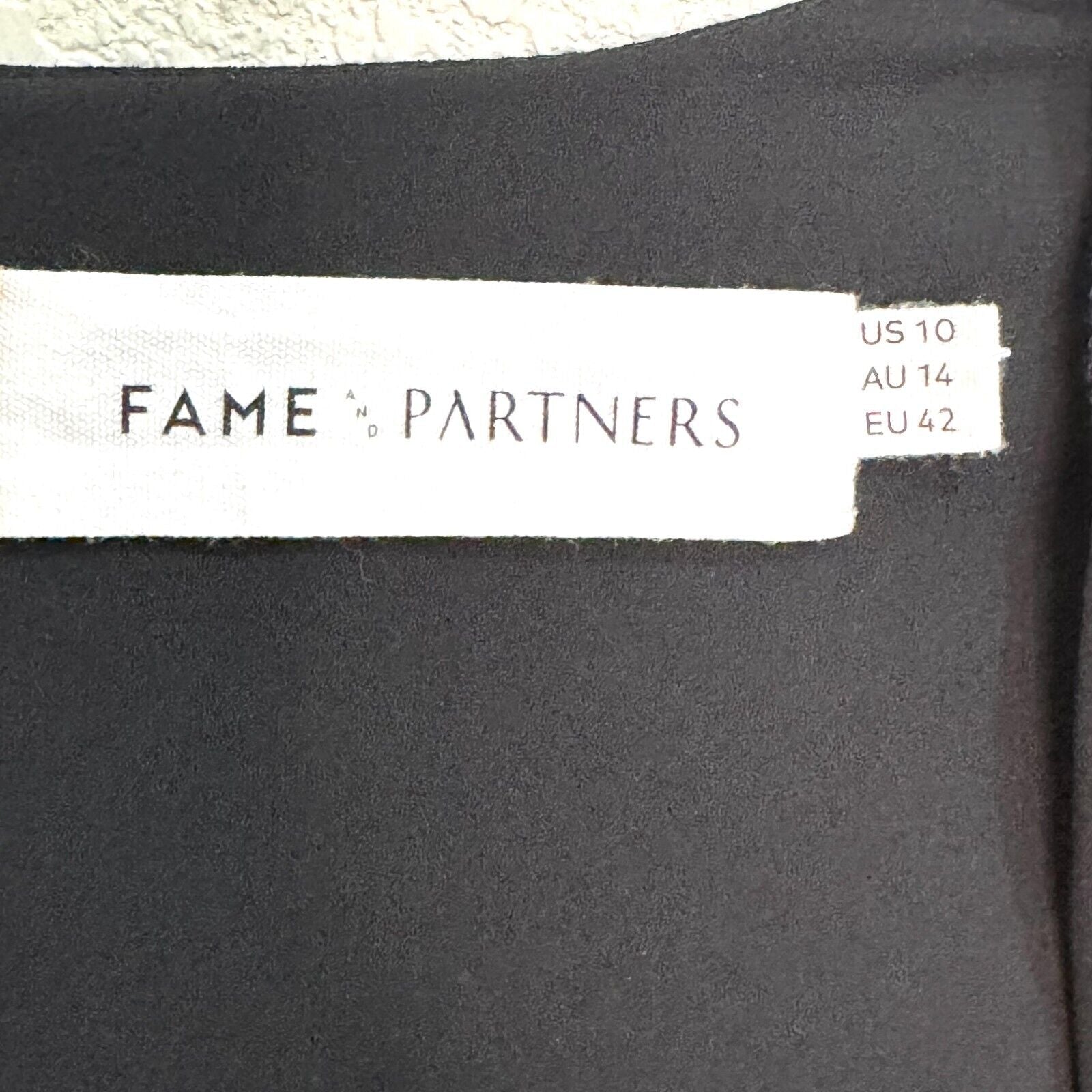 Fame and Partners Dress Black White The Rumi Starry Night Maxi Gown Size 10 - Flair - Style