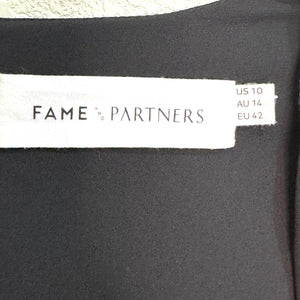 Fame and Partners Dress Black White The Rumi Starry Night Maxi Gown Size 10 - Flair - Style