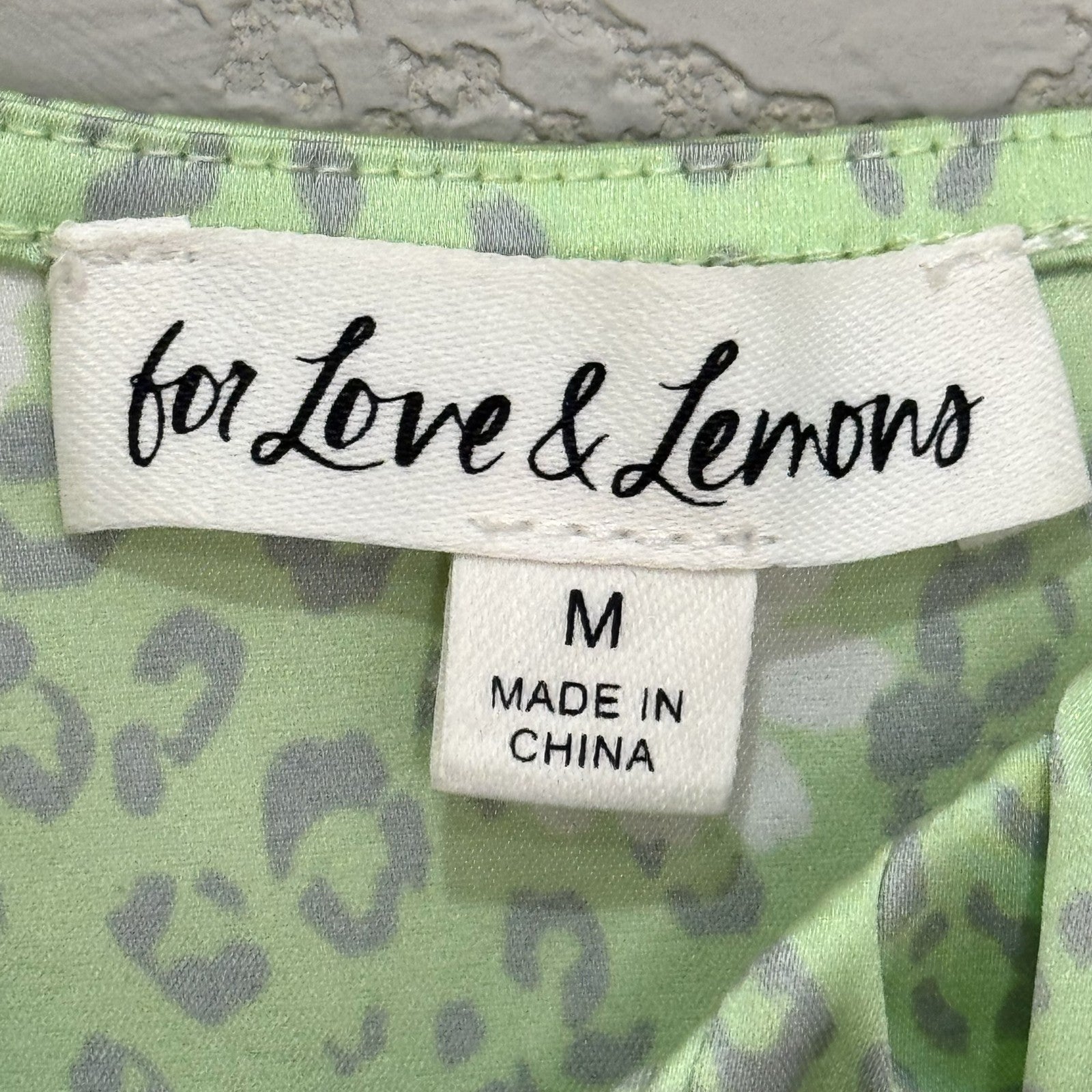 For Love & Lemons Crop Top | Size Medium | Green - Flair - Style