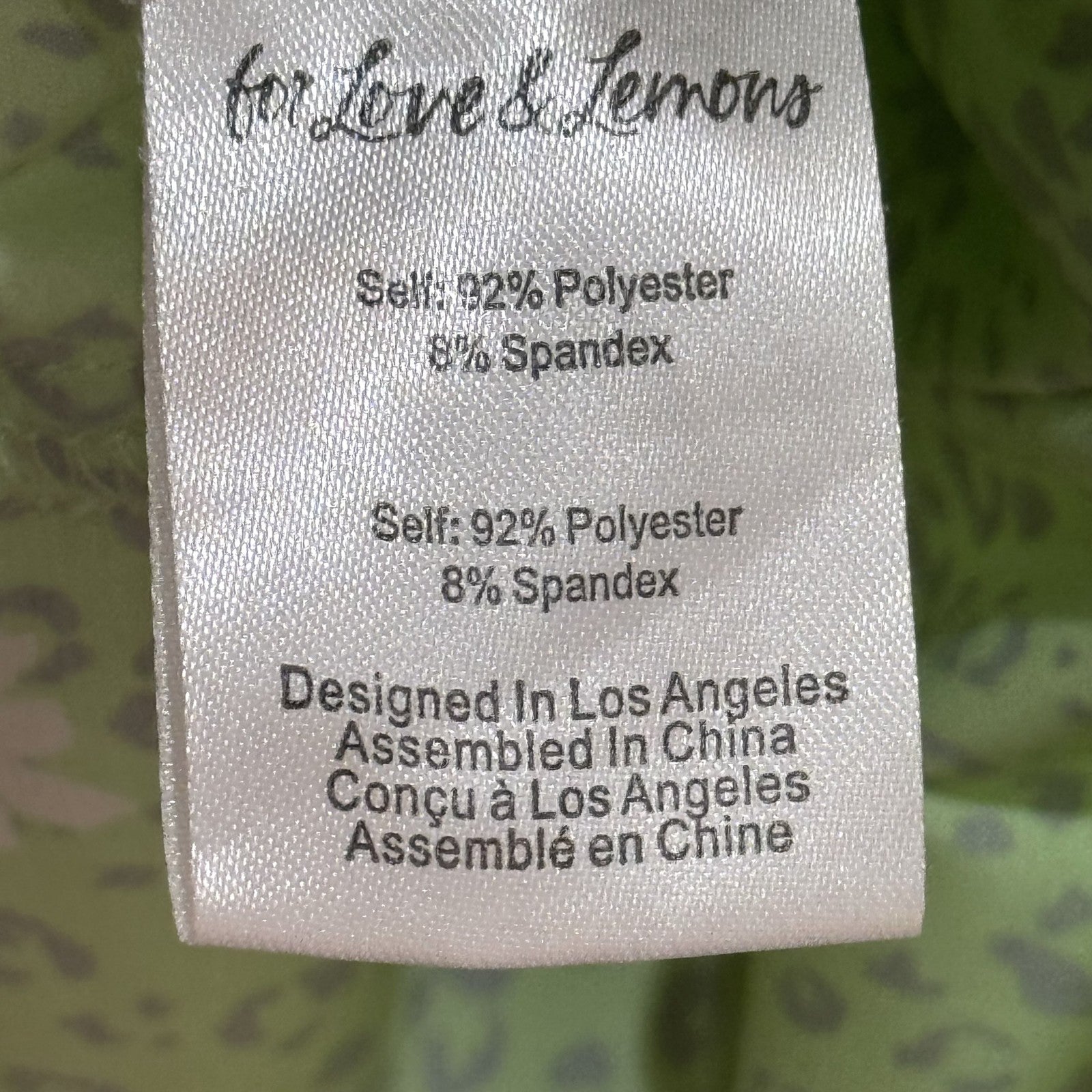 For Love & Lemons Crop Top | Size Medium | Green - Flair - Style